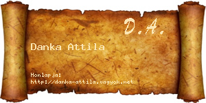 Danka Attila névjegykártya